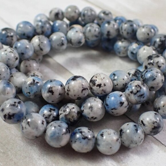 Homemade Jewelry - Homemade Glass Bracelets, Blue, White and Black Combinations, 2 per order